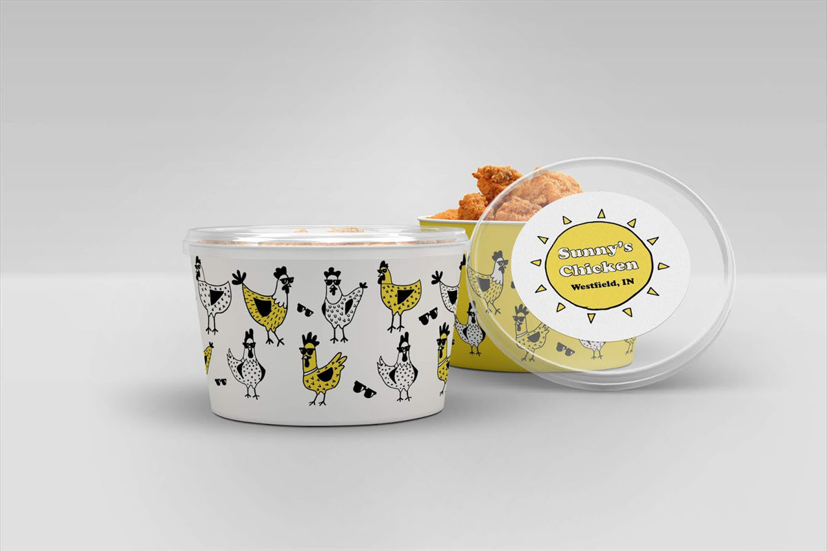 炸雞快餐車品牌包裝設計(圖1)