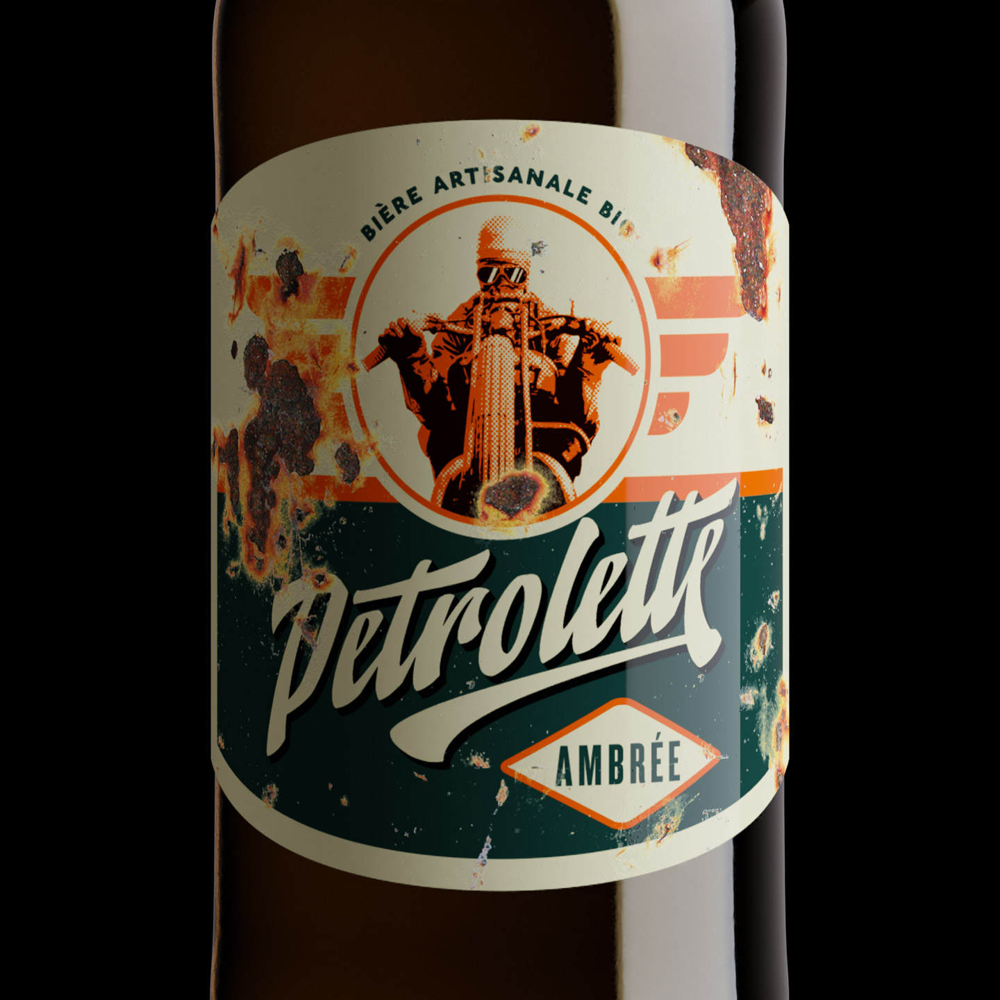 這款啤酒的標(biāo)簽設(shè)計(jì)故意弄得比較舊(圖5)