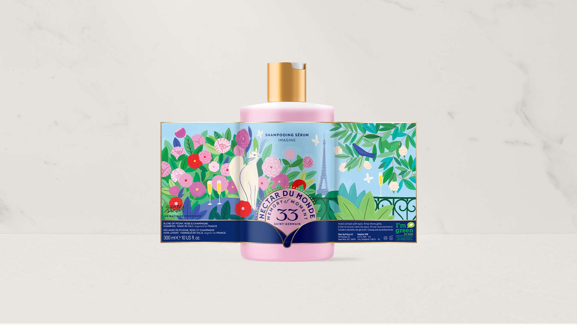 洗護(hù)產(chǎn)品包裝設(shè)計(jì)融入插圖，運(yùn)用現(xiàn)代和傳統(tǒng)字體結(jié)合有不一樣視覺感受(圖4)