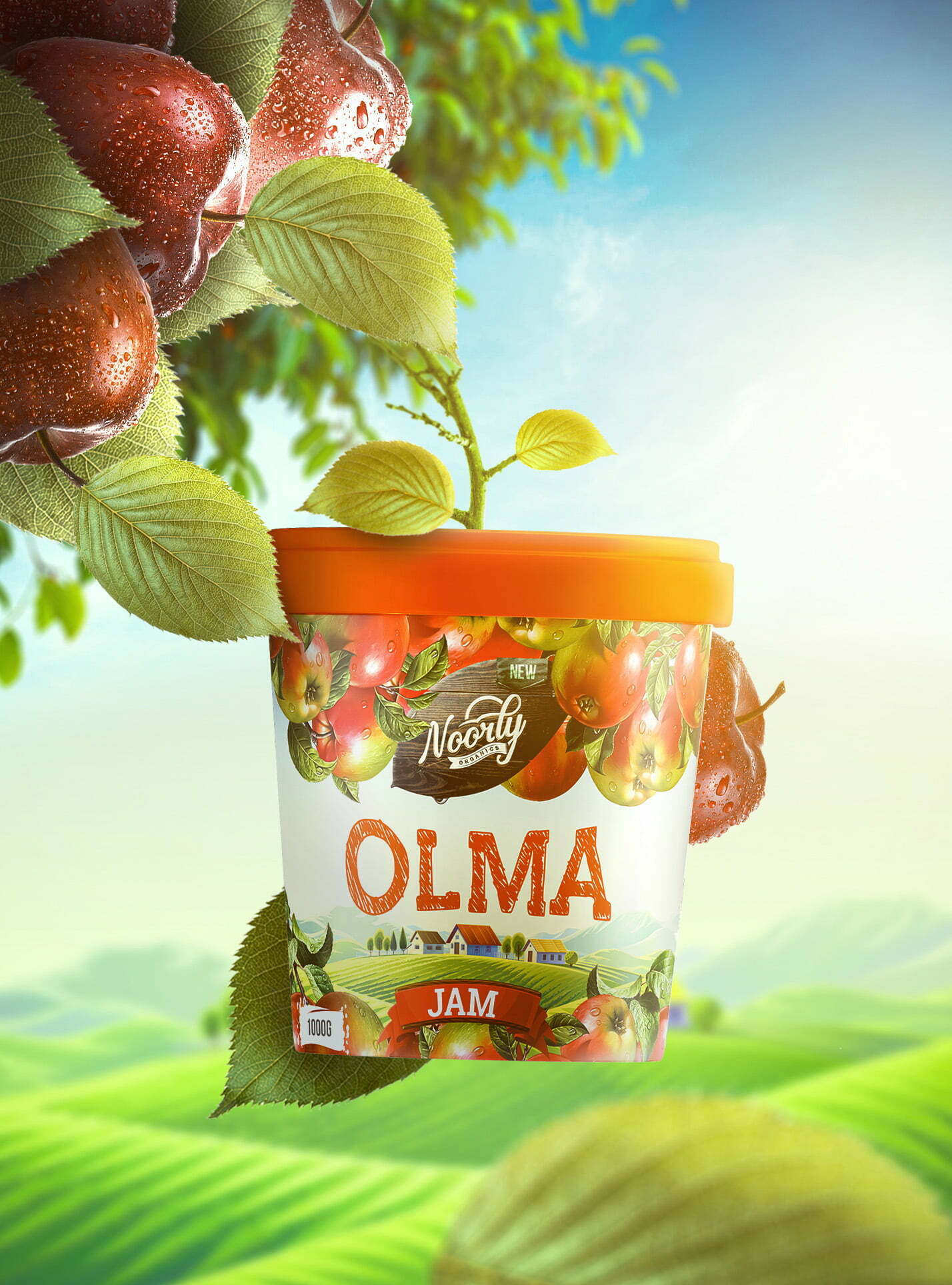 鮮艷明亮的Noorly水果醬包裝設(shè)計這樣做(圖4) 鮮艷明亮的Noorly水果醬包裝設(shè)計這樣做(圖4)
