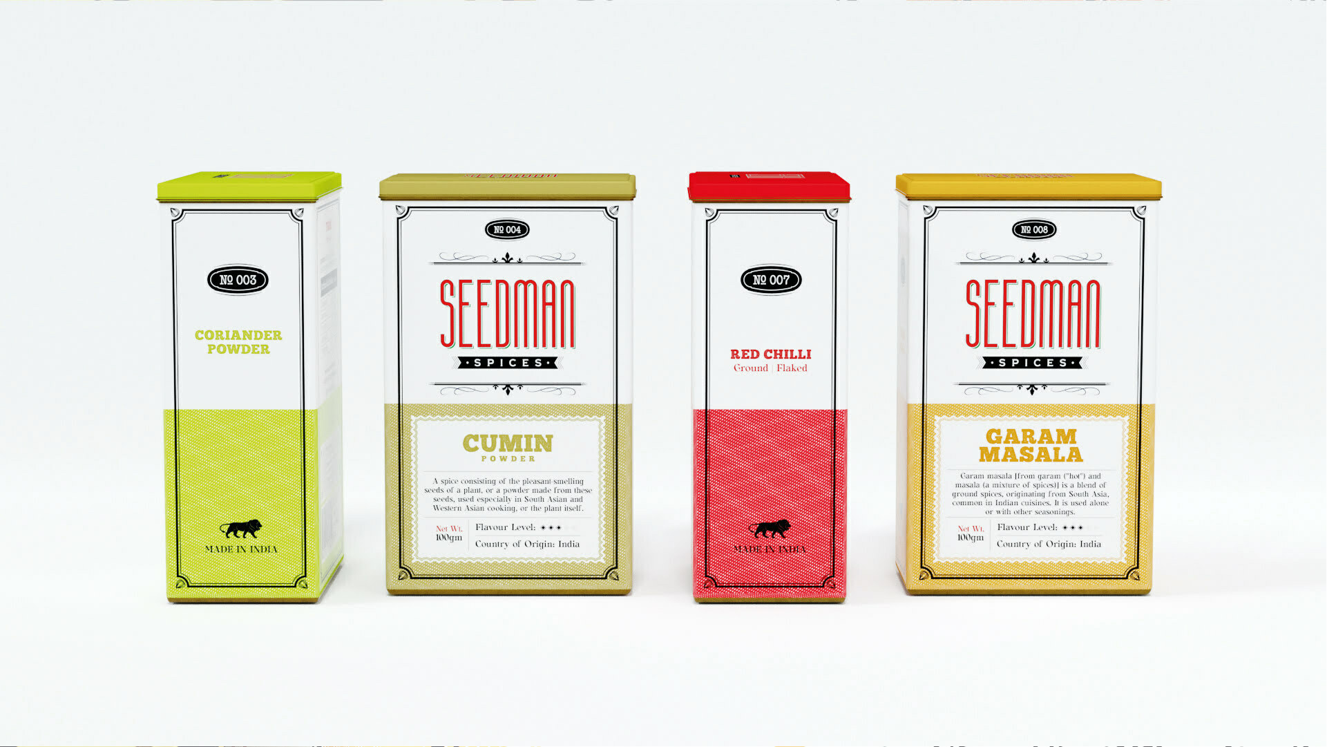 印度香料包裝這樣設(shè)計(jì)給人一種原始而自然的吸引力(圖1)