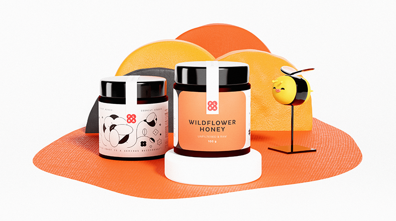 蜂蜜創(chuàng)意包裝設(shè)計作品欣賞(圖4)