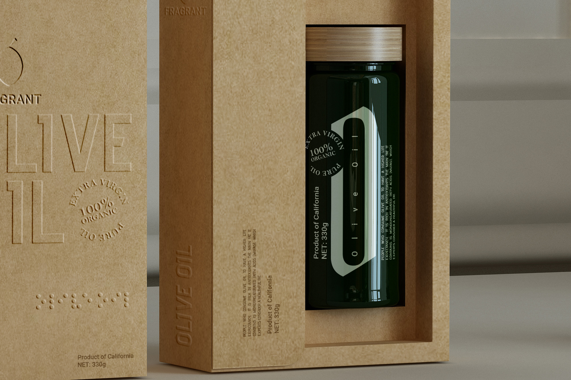 有機橄欖油包裝設計作品欣賞(圖4)