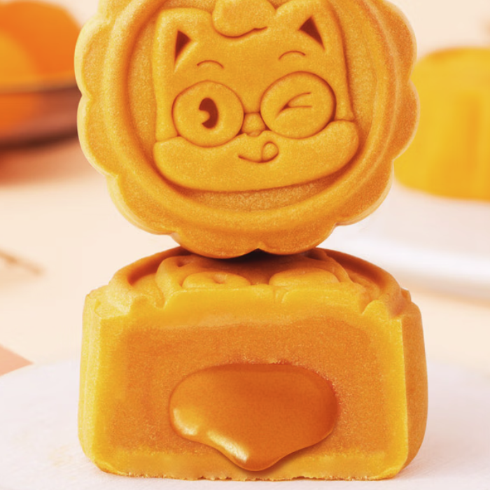 Three Squirrels 三只松鼠 不亦月乎 奶黃流心廣式月餅禮盒 400g包裝禮盒產(chǎn)品包裝創(chuàng)意設(shè)計(jì)欣賞(圖4)