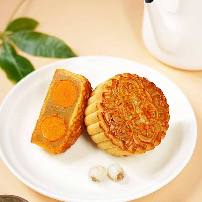 葡記 雙黃白蓮蓉廣式月餅 180g包裝禮盒產(chǎn)品包裝創(chuàng)意設計欣賞(圖3)