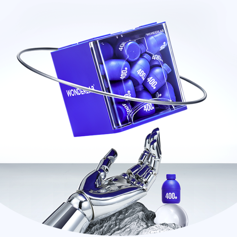 WONDERLAB 益生菌固體飲料 2g*10瓶保健產(chǎn)品包裝創(chuàng)意設(shè)計欣賞(圖2)