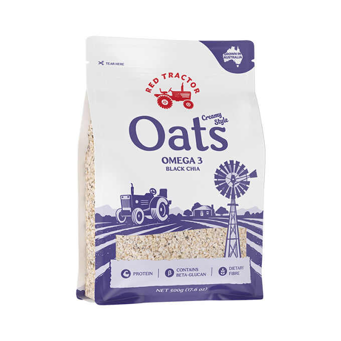 奇亞籽燕麥片包裝設(shè)計作品欣賞(圖1) 奇亞籽燕麥片包裝設(shè)計作品欣賞(圖1)