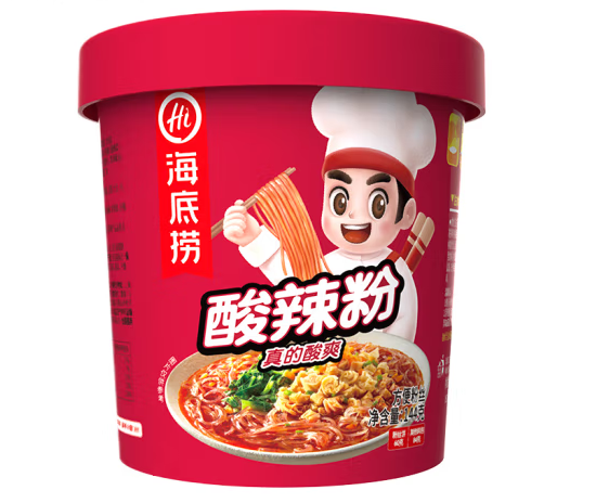 桶裝酸辣粉包裝設計作品欣賞(圖1)