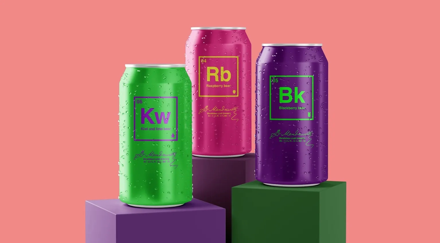 手工水果啤酒包裝罐設(shè)計(jì)欣賞(圖1)