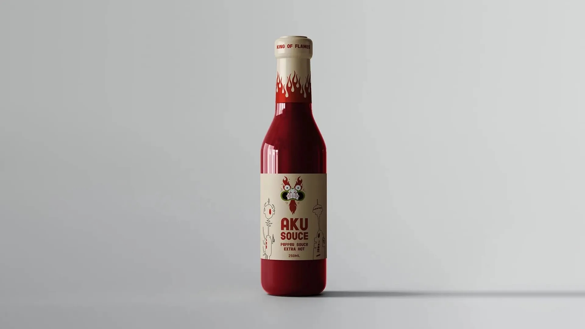 有趣的辣椒醬包裝瓶設(shè)計(jì)欣賞(圖1)