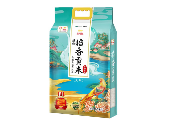 稻香貢米包裝袋設(shè)計(jì)怎么做好(圖1)