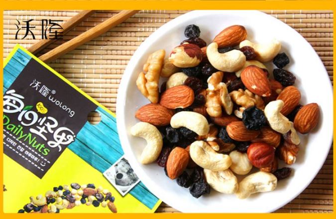 沃隆每日堅果 沃隆Wolong品牌logo與食品包裝設(shè)計欣賞(圖2)