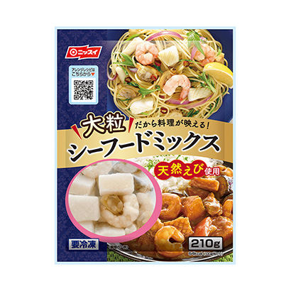 包裝設計公司推薦冷凍大粒海鮮混合料日本水產包裝設計欣賞(圖1)