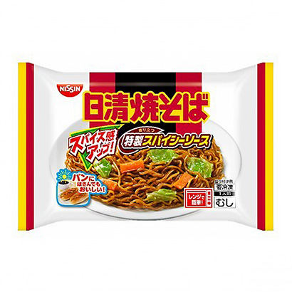 包裝設(shè)計公司推薦冷凍日清炒面辣醬日清食品冷凍包裝設(shè)計欣賞(圖1)