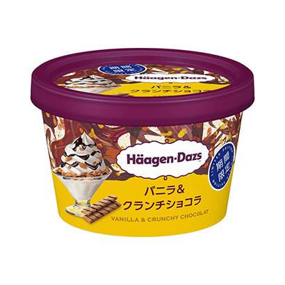 哈根達(dá)斯迷你杯香草牛奶巧克力限時哈根達(dá)斯日本冰淇淋類包裝設(shè)計(圖1)