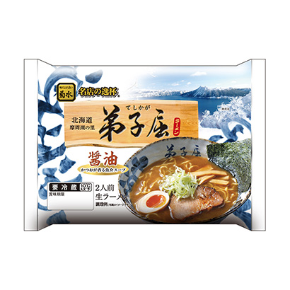 弟子屈拉面醬油菊水面類包裝設計(圖1)