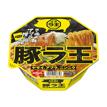 日清豬王、、大蒜日清面類(lèi)包裝設(shè)計(jì)(圖1)