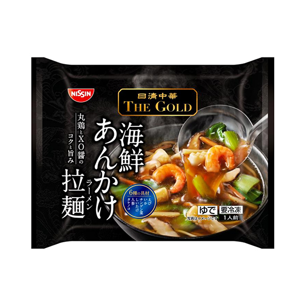 包裝設(shè)計(jì)欣賞冷凍日清中華THE GOLD ＜海鮮燴面＞ (日清食品冷凍) (圖1)